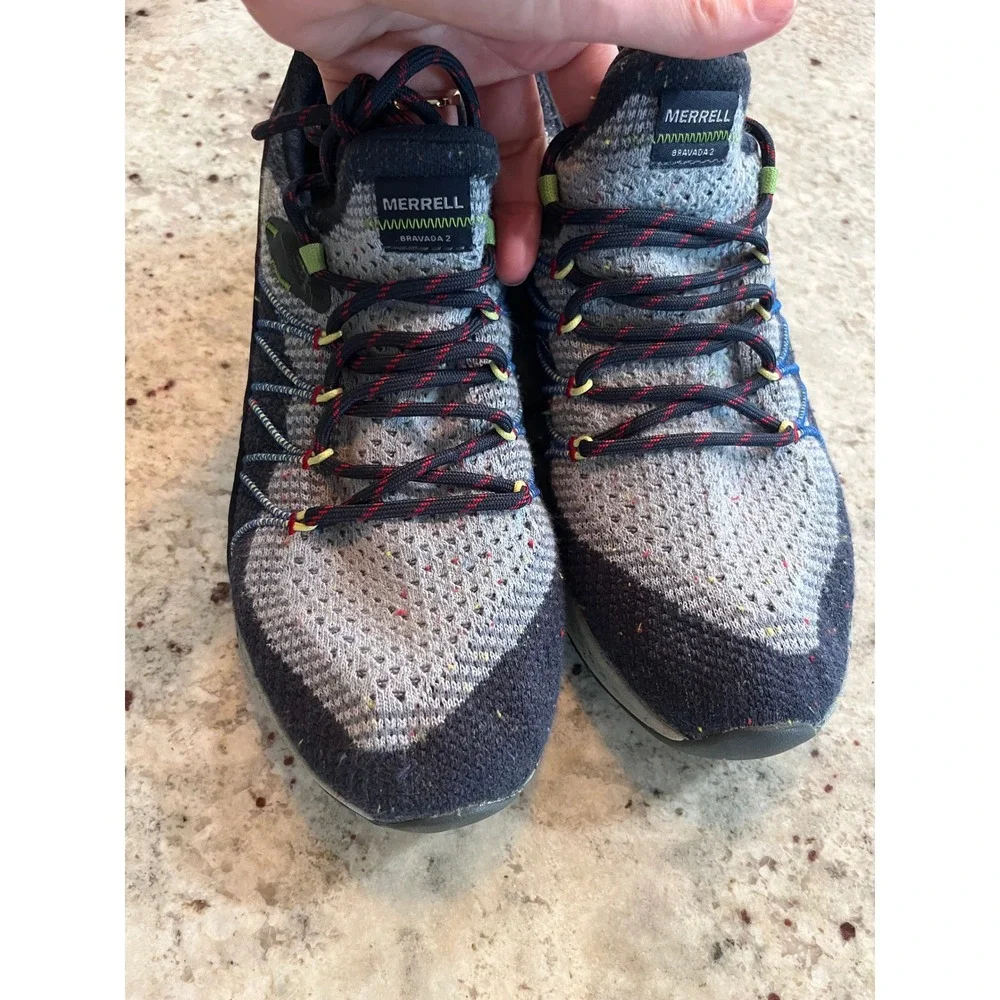 Merrell Bravada 2 Womens Trail Hiking Shoes Blue Grey J135576 Size 9